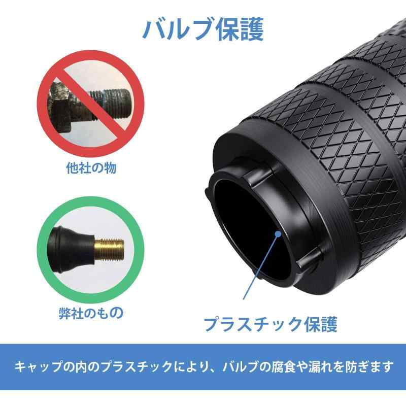 CK Auto タイヤエアバルブ キャップ ブラック 4個セット 車バイク ドレスアップパーツ 軽量 高強度 ア ルミ製 腐食防止