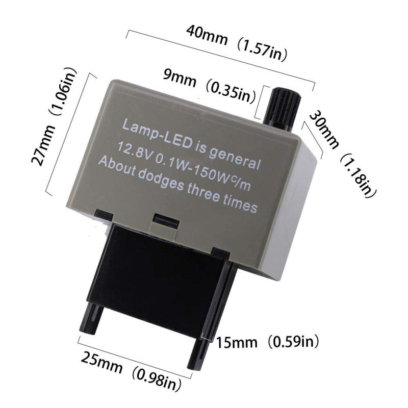 HUIQIAODS 交換可能 ledウインカーリレー トヨタ用【8ピン】ウインカー LED対応 ハイフラ防止 ウインカー リレー/速度調整付/ (8ピン速度調整付リレー)