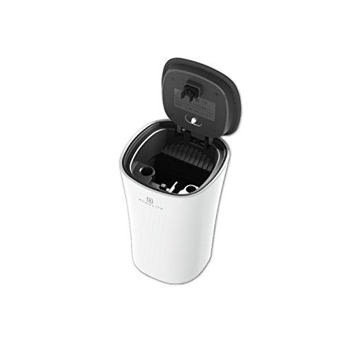 ペルシード(Pellucid) 車内用品 灰皿 シンプルソーラーアッシュトレイ ドリンクホルダー型 ホワイト LED付 DA-1509