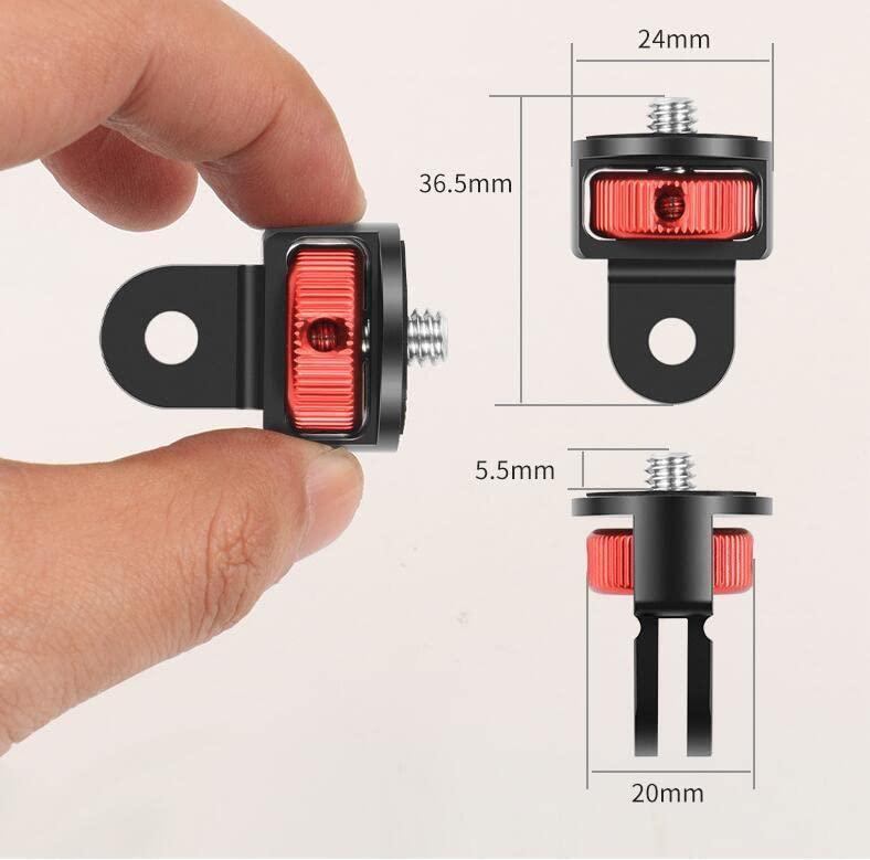 INSTA360 X5 X4/ONE X3/ONE X2/DJI POCKET 3 2 /Gopro Hero 13 12 11 10 9 8 7 専用 1/4アダプターコネクタ1/4カメラアダプター INSTA360 ONE RS/ONE R 対応（3