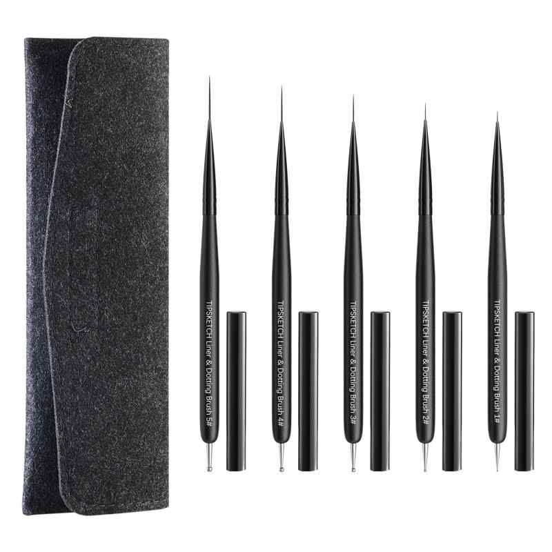 ジェルネイル筆 ジェルネイルキット ネイルブラシ 爪ブラシ アクリルリキッド スクエア、ラウンド、フランス、シャープオーバル、フラット、極細、ドット ジェルネイル絵描きブラシ ジ