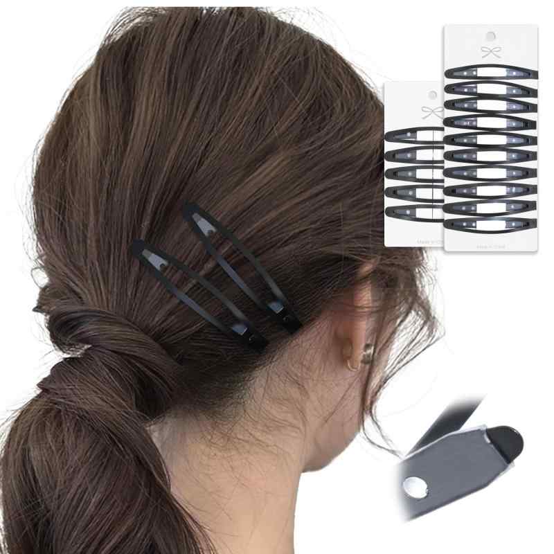 Rakuten - ヘアピン 髪留め パッチンピン 【シリコンの滑り止め・髪に跡が残らない】 ヘアクリップ 大きめ レデイーズ メンズ 髪留め クリップ 髪 クリップ 子供 しっかりとまる 跡がつかないピン 前