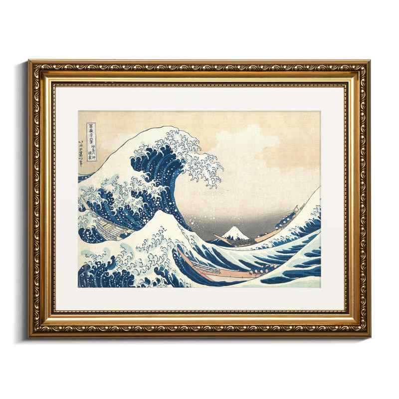 RINTO アートパネル 葛飾北斎 ポスター 浮世絵 富嶽三十六景 神奈川沖浪裏 名画 絵画 インテリア おしゃれ ウォールデコ レトロ 部屋飾り