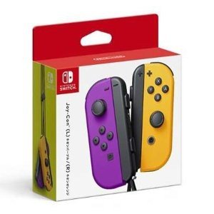 【Switch】Joy-Con(L) ネオンパープル/(R) ネオンオレンジ 任天堂 [HAC-A-JAQAA NSWジョイコン Nパープル＆Nオレンジ]のサムネイル