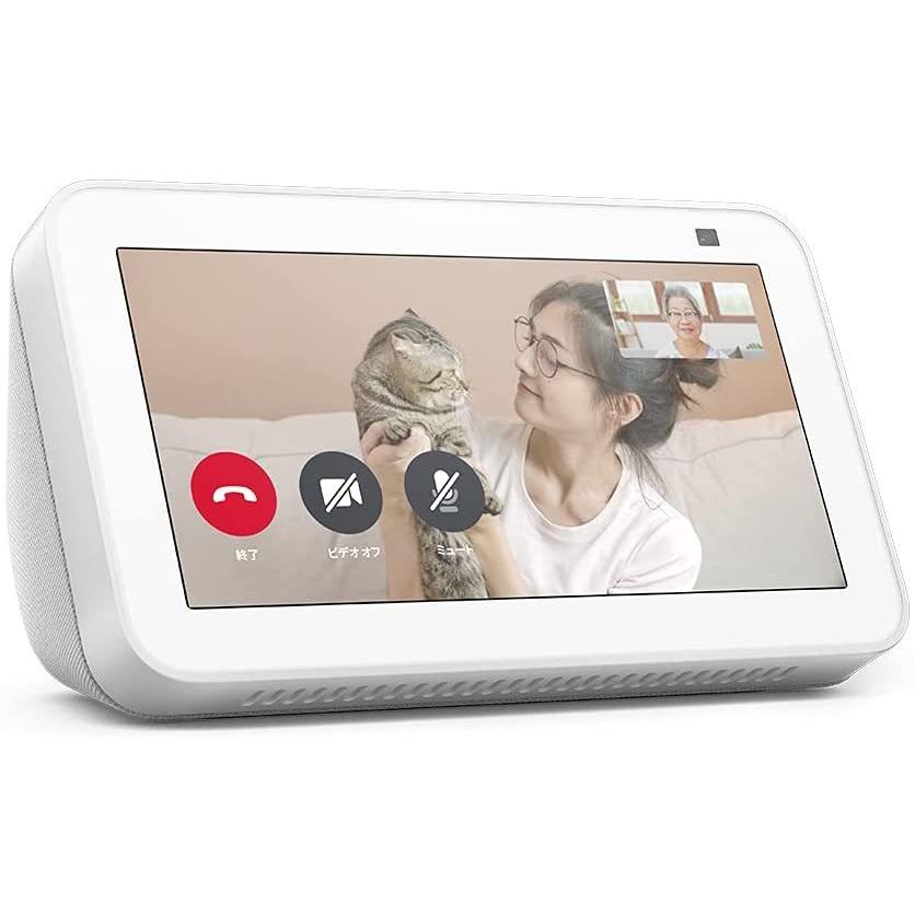 Amazon Echo Show 5（第2世代）スマートディスプレイ with Alexa 2メガピクセルカメラ付き グレーシャーホワイト B08KGQKFP6