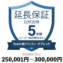 Apple製パソコン・タブレット自然故障保証【5年に延長】250,001円〜300,000円延長保証