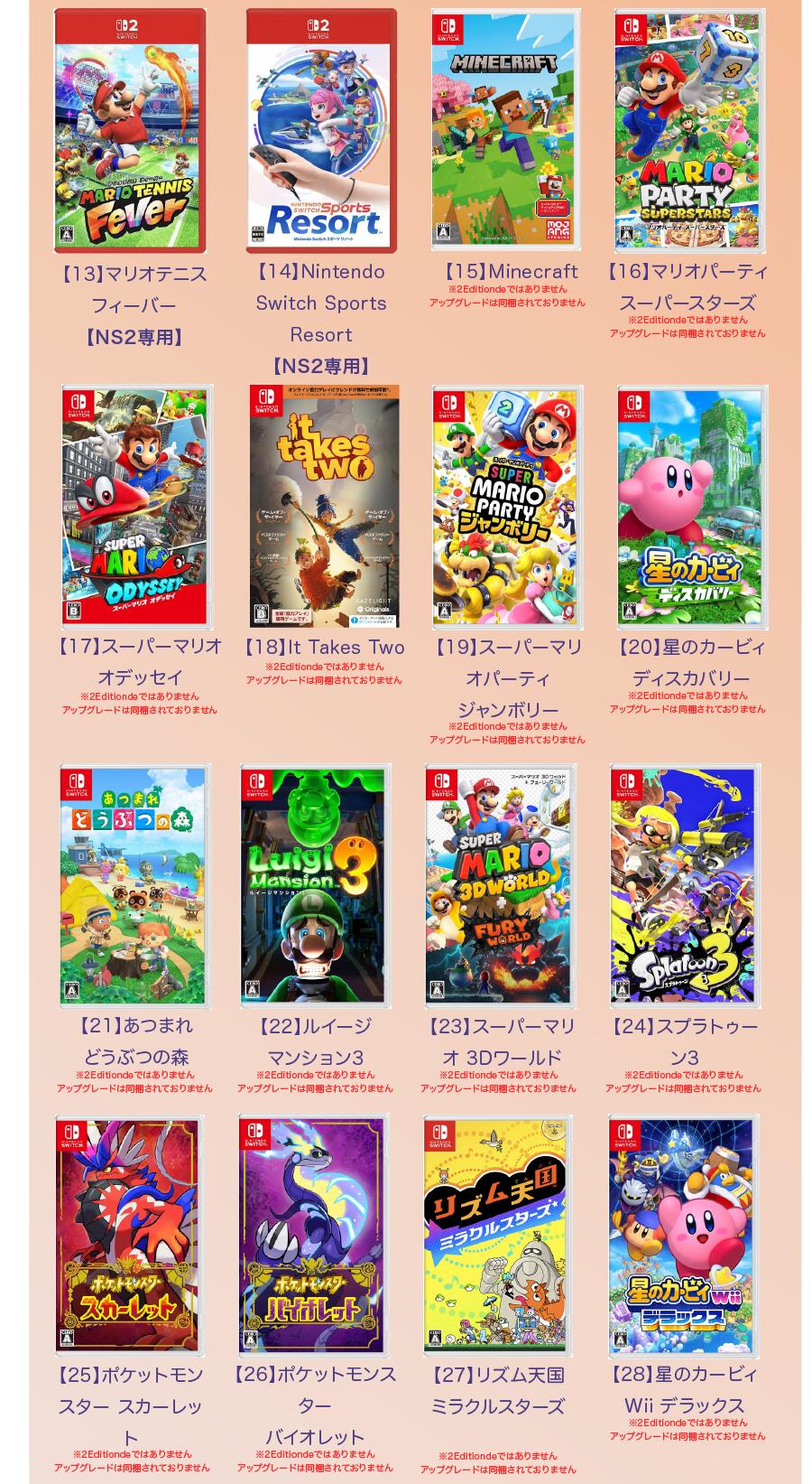 【Switch2 福袋 4点セット】Switch2 本体 スプラトゥーン レイダースセット [選べる スイッチ2 本体] + [ソフト1枚] + [専用ケース] + [画面フィルム1枚] 4点セット プレゼント お祝い 任天堂 スイッチ 2 本体 誕生日 日本語・国内専用