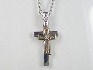 K18WG/PGダイヤ ペンダント ネックレス10P03Dec16【楽ギフ_包装】