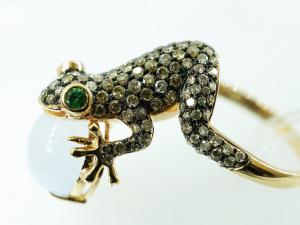 K18P カエルブラウンダイヤリング10P03Dec16 楽ギフ_包装 alljewelry-10028725 オールジュエリー サンプル画像2