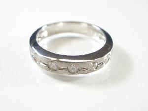 K18WGダイヤ リング10P18Jun16【楽ギフ_包装】