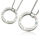 with me メッセージペア ネックレス “wish you a future”10P03Dec16【楽ギフ_包装】