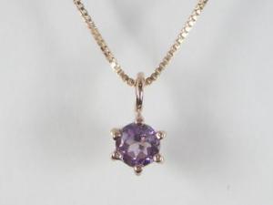 Amethyst - K10PG　ピンクゴールドアメジスト ペンダント ネックレス10P03Dec16【楽ギフ_包装】