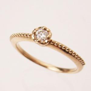 K18　ダイヤモンド リング (PinkGold)10P03Dec16【楽ギフ_包装】