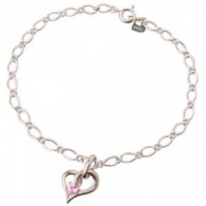 with me. オープンハート ブレスレット （プラチナコーティング）10P03Dec16【楽ギフ_包装】