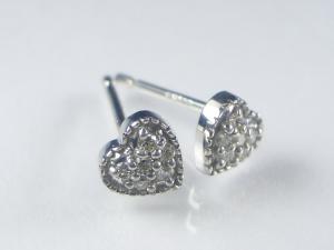 K18WGダイヤ ピアス10P03Dec16【楽ギフ_包装】