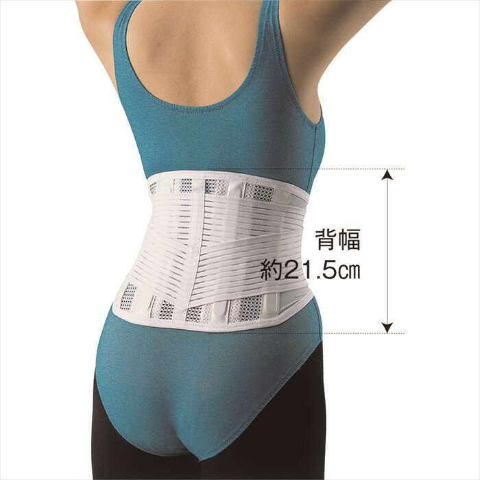 三進興産 楽らく腰ガード S 白 腰部 サポーター コルセット