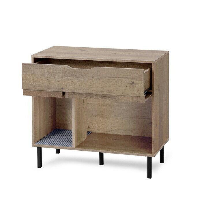 アイリスオーヤマ CTC-890S キャットトイレタリーキャビネット収納付き 猫 トイレ 家具 隠す アッシュブラウン/ブラック 送料無料 家具調 インテリア 木目調 ペット 猫 散らかりにくい ネコ用品 隠す猫トイレ 【メーカー取寄】【注文後のキャンセル不可】 2