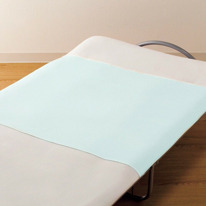 豊通マテックス あんしん防水シーツ レギュラー S サックス(ブルー) 幅90cmx縦145cm ベッドシーツ 介護ベッド 高齢者 老人 乾燥機OK