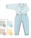 丸昌 制菌前開き介護用つなぎねまき M ブルー 通年用 乾燥機OK ファスナー パジャマ(4)