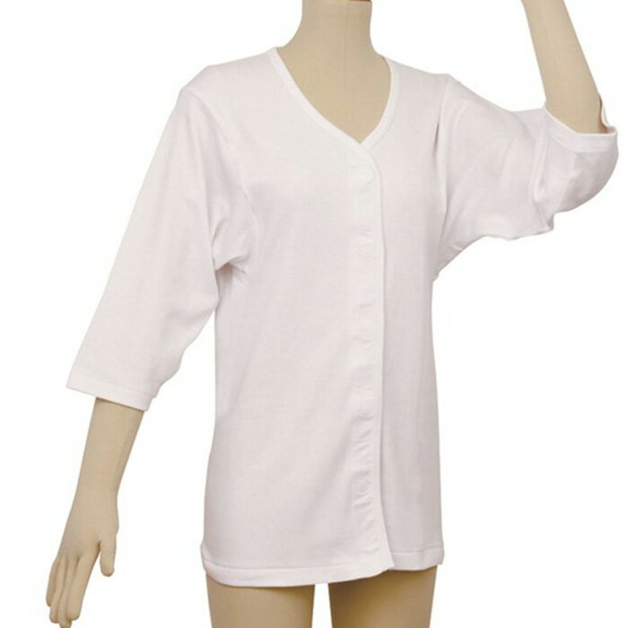 幸和製作所 テイコブ ワンタッチ肌着 七分袖 婦人用 LL 女性用 介護用 肌着 下着 インナー