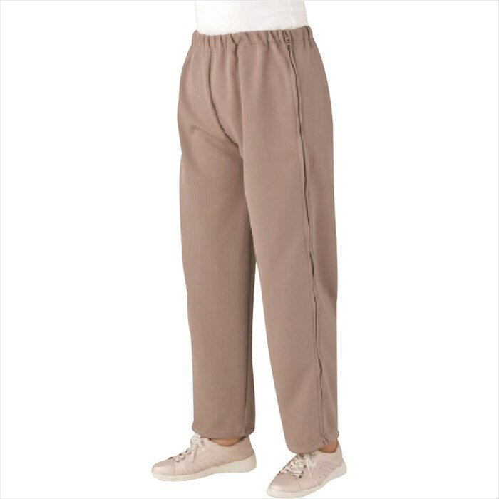 ケアファッション 婦人脇全開ジャージパンツ L ベージュ 女性用 介護用 肌着 下着 インナー