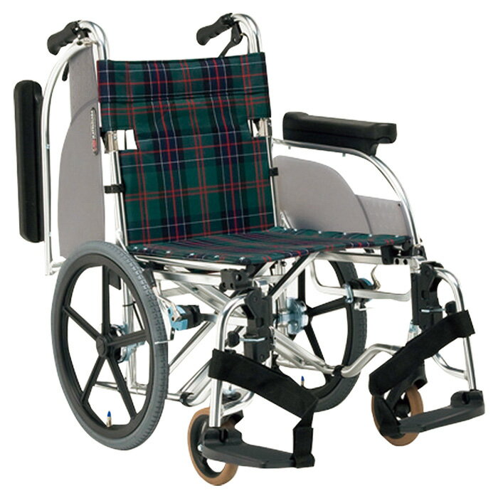 松永製作所 多機能介助式車椅子 AR-601 アルミ軽量車椅子 折りたたみ 介助ブレーキ付【メーカー直送】 【代引き不可】