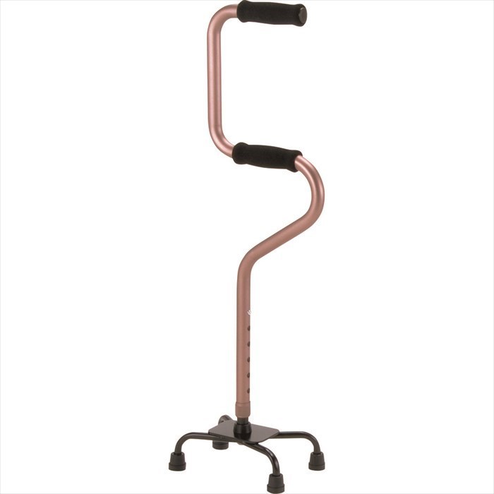 マキテック 2段階4点支柱杖 ブラウン OT−31BR 左右切替 高齢者 老人 介護 ステッキ 【メーカー取寄】【注文後のキャンセル不可】のサムネイル