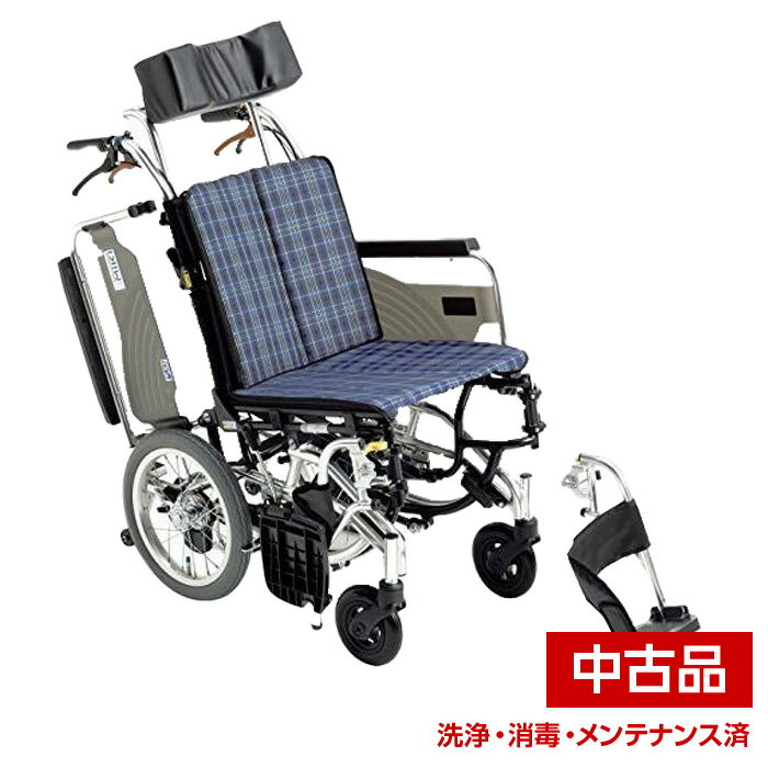 【中古】ミキ SKT-7 スキット7 車椅子 車いす ティルト 体重分散 コンパクト 介助 介助型【代引不可】