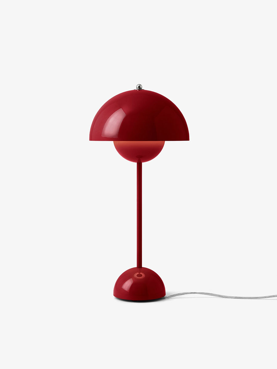 Table Lamps - ＆トラディション　アンドトラディション　テーブルライト　テーブルスタンド　コンセント(中間スイッチ)　ランプ別売(E26)　バーミリオンレッド　FLOWERPOT TABLE VP3 (VERMILION RED)