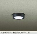 DAIKO LED人感センサー付小型シーリング 白熱灯100W相当 (LED内蔵) 昼白色 5000K DWP42197W