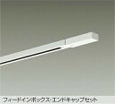 DAIKO エンドキャップ1個付ダクトレール2m 白 DP00292W