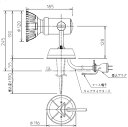 DAIKO　LED照明器具　アウトドアスポットライト　スパイク式　LEDビームランプタイプ　（ランプ別売）　差込プラグ付　防雨形　本体色：黒　DOL4376XB