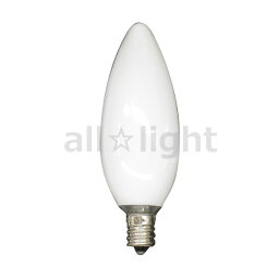 アサヒ　シャンデリア電球　E12口金　ホワイト　40W　C32 E12 100/110V-40W(S)