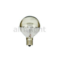 アサヒ　シルバーボールランプ　E17口金　直径50mm（G50）　40W　Tミラー　G50 E17 100/110V-40WTミラー