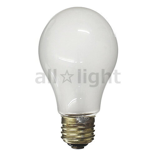 舶用電球　耐振電球　フロスト　220V用　100W　E26口金　A60(外径60mm)　KG220V100WA60E26F