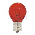 アサヒ　ミニランプ　S35　カラーランプ　10W　レッド（赤色）　S35 E17 110V-10W(CR) 透明染
