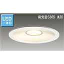 東芝 LED照明器具 LED浴室灯／軒下用 LEDダウンライト 高気密SB形 白熱灯器具100Wクラス LED一体形 埋込穴φ150mm 電球色 一般住宅用 防湿 防雨形 LEDD87045LWLS