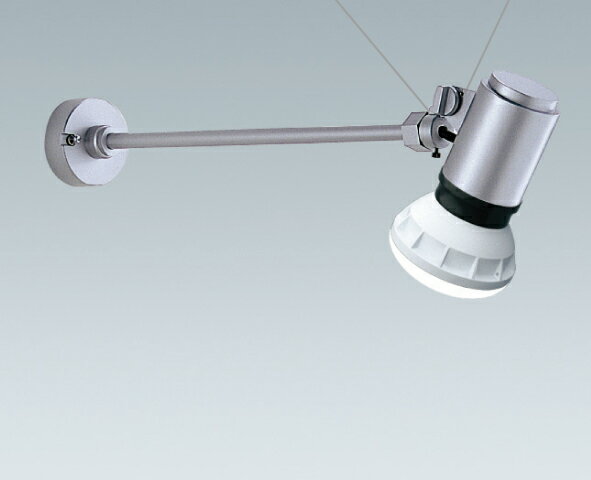 ENDO　LEDアウトドアスポットライト　アームタイプ　バラストレス水銀レフ160W形相当　防雨形　拡散配光　シルバー　ERS4980S　（ランプ別売）