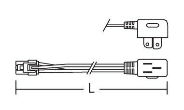 ENDO　給電コネクタープラグタイプ　L＝1000mm　RK585B