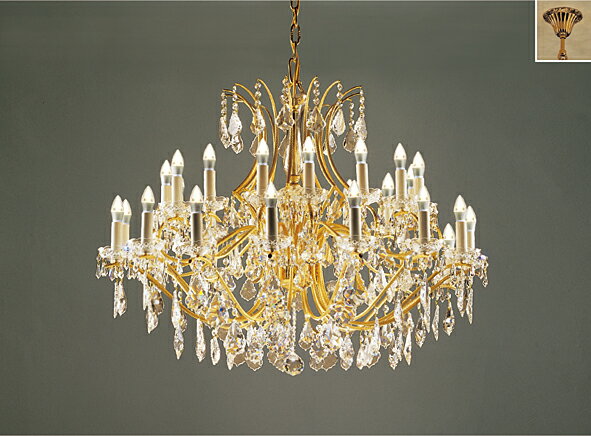 ENDO LEDシャンデリア 電球色2700K 透明シャンデリア球40W形×30相当 XRC2009KB(ランプ別売) ※受注生産品