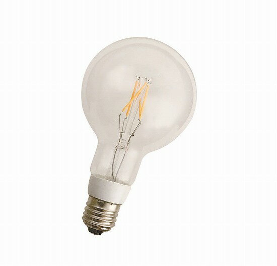 ENDO　LEDZ LAMP　LEDフィラメントタイプ電球　ボール球形　G95(外径95mm)　2200K　透明ボール球40W相当　無線調光　E26口金　430lm　FAD867X