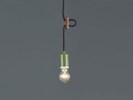 後藤照明　レトロ照明　引掛シーリング式ペンダント　浪漫灯40W　GR　コード長さ約70．0cm　緑塗装　口金E26　40W浪漫球付　GLF349170 ※受注生産品