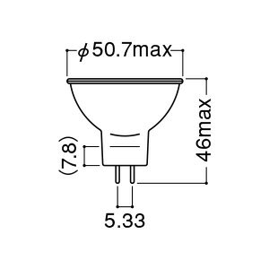 岩崎　アイ　ダイクロクールハロゲンPlus　省電力タイプ　Φ50　GU5．3口金（ピンタ...