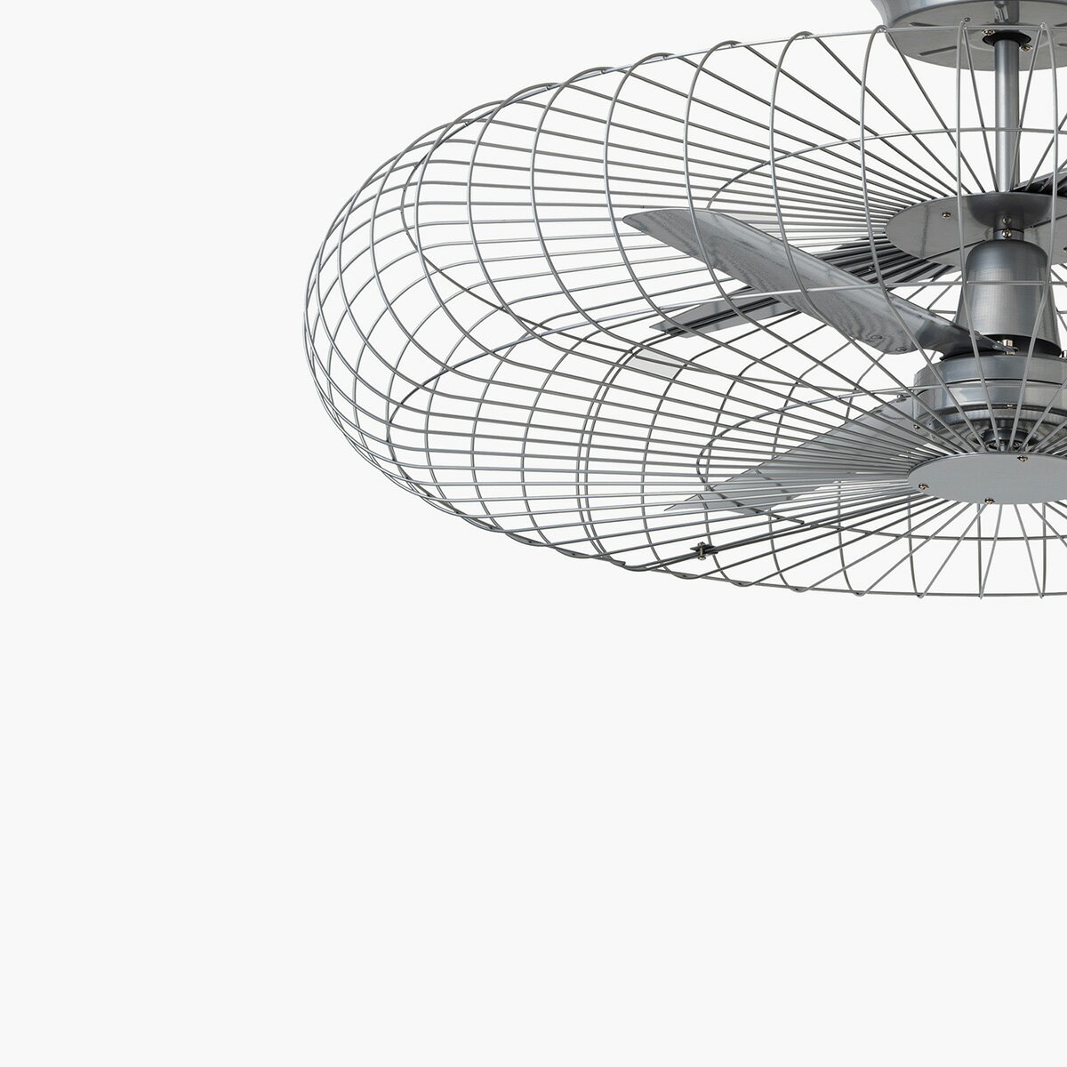 HERMOSA　ハモサ　シーリングファン　GRAND MONICA CEILING FAN（グランモニカシーリングファン）　引掛けシーリング　DCモーター　12〜14畳　リモコン付き　silver（シルバー）　CF007SV