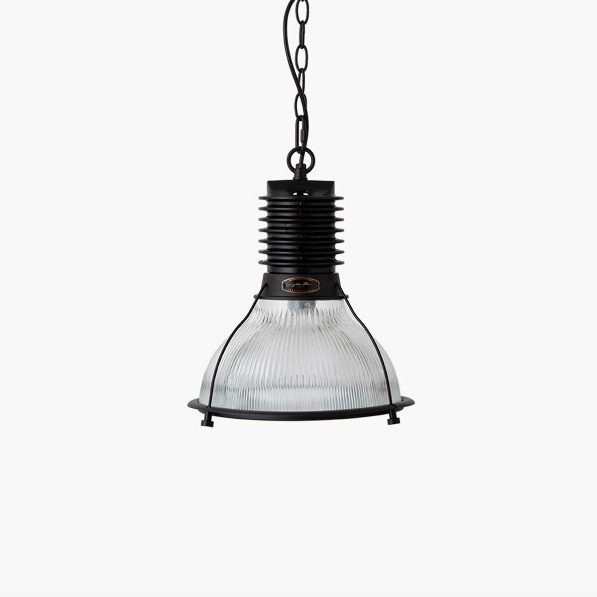 HERMOSA　ハモサ　ペンダントライト　BYRON GLASS SHADE（バイロングラスシェード）　引掛けシーリング　白熱電球付き（E26/100W×1）　電球色　〜4.5畳　black（ブラック）　CMG003BK