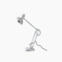 HERMOSA ハモサ デスクランプ/デスクライト CALTON DESK LAMP(カールトンデスクランプ) ベースタイプ 白熱電球付き(E26/40W×1) 電球色 LED対応可 コンセントタイプ silver(シルバー) FP006SV