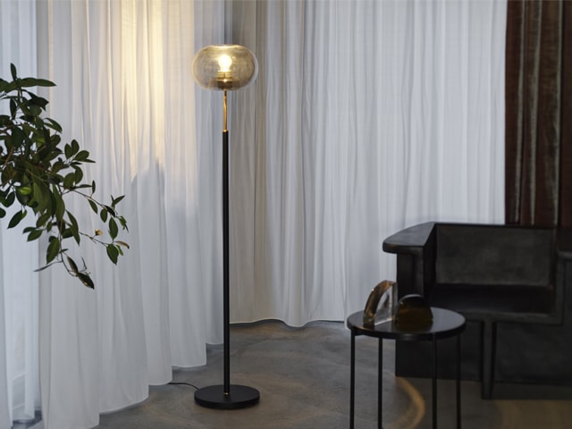 インターフォルム　INTERFORM　Melander メランデル　フロアライト　E26　LED電球...
