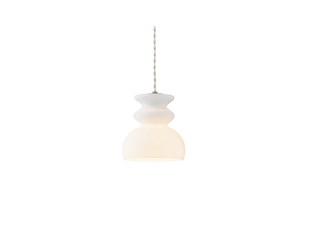 Vaulted Ceiling - インターフォルム　INTERFORM　Mond モンド　ペンダントライト　E17　ホワイト　引掛けシーリング　白熱電球付き　LT4475WH