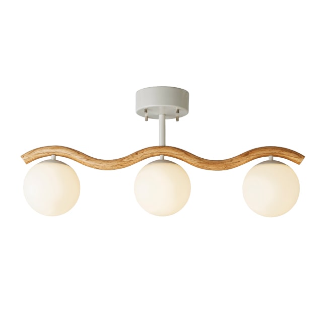 樂天商城 - インターフォルム　INTERFORM　Houle ウール シーリングライト　E17　引掛けシーリング　LED電球付き　電球色　LT4544