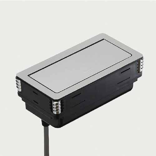 樂天商城 - 石黒製作所　PLA-PART　G201　フラットプッシュコンセント　3口　電源/電源/LAN(中継)　コード長：2m　15A　125V　最大：1500W　シルバー　G2012E1CS